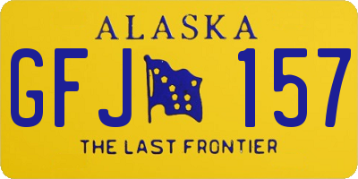 AK license plate GFJ157