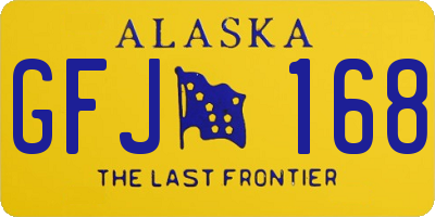 AK license plate GFJ168