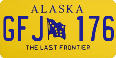 AK license plate GFJ176