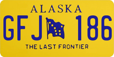 AK license plate GFJ186
