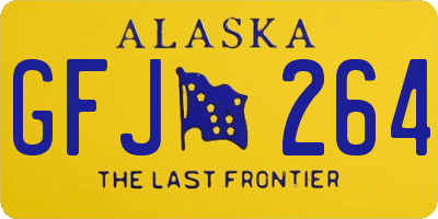 AK license plate GFJ264