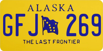 AK license plate GFJ269