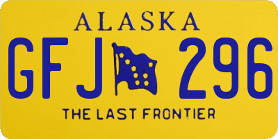 AK license plate GFJ296
