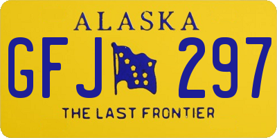 AK license plate GFJ297