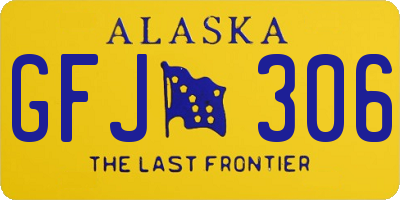 AK license plate GFJ306