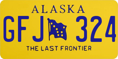 AK license plate GFJ324