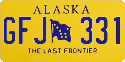 AK license plate GFJ331