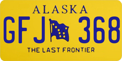 AK license plate GFJ368