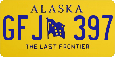 AK license plate GFJ397