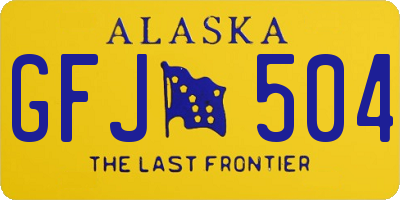AK license plate GFJ504