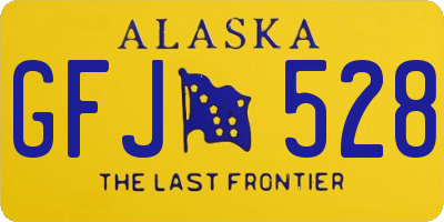 AK license plate GFJ528