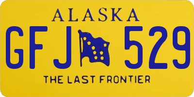 AK license plate GFJ529