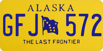 AK license plate GFJ572