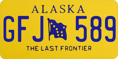 AK license plate GFJ589