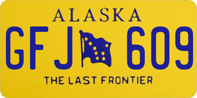 AK license plate GFJ609