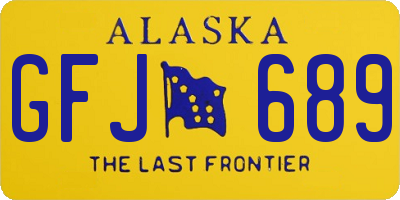 AK license plate GFJ689