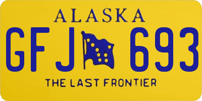 AK license plate GFJ693