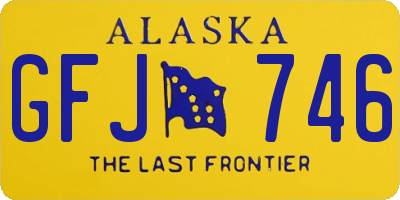 AK license plate GFJ746