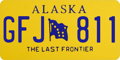 AK license plate GFJ811