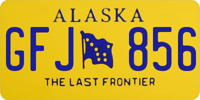 AK license plate GFJ856