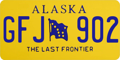 AK license plate GFJ902