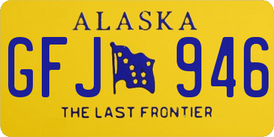 AK license plate GFJ946