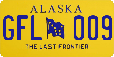AK license plate GFL009