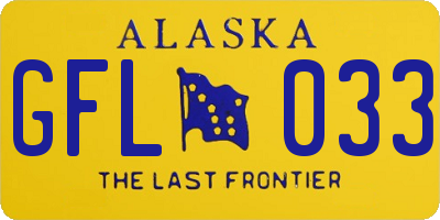AK license plate GFL033