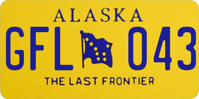 AK license plate GFL043