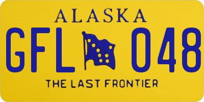 AK license plate GFL048