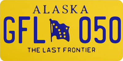 AK license plate GFL050