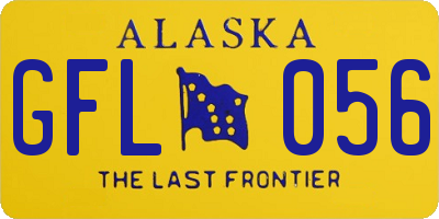 AK license plate GFL056