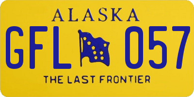 AK license plate GFL057
