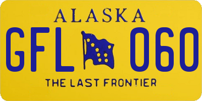 AK license plate GFL060
