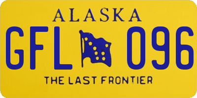 AK license plate GFL096