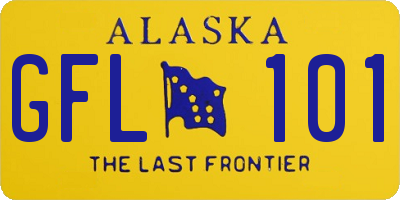 AK license plate GFL101