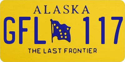 AK license plate GFL117