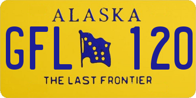 AK license plate GFL120