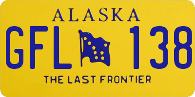 AK license plate GFL138