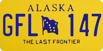 AK license plate GFL147