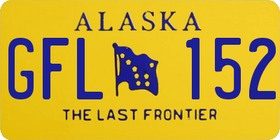 AK license plate GFL152