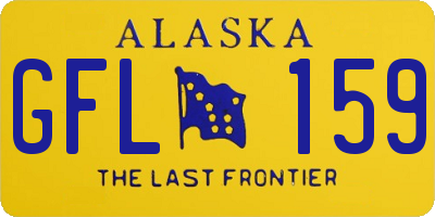 AK license plate GFL159
