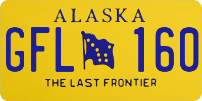 AK license plate GFL160