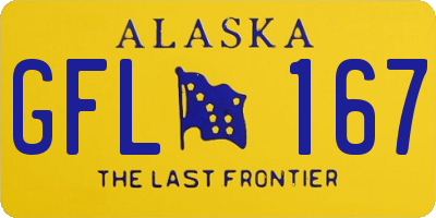 AK license plate GFL167