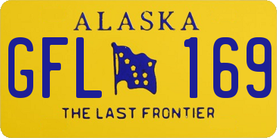 AK license plate GFL169