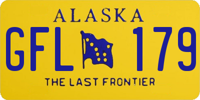 AK license plate GFL179