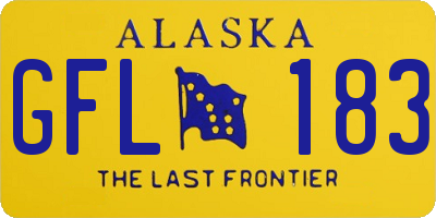 AK license plate GFL183