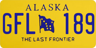 AK license plate GFL189