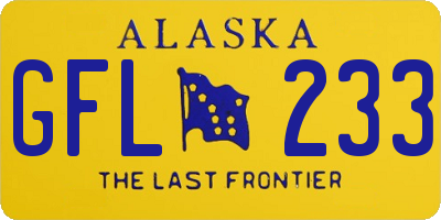 AK license plate GFL233