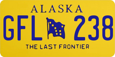 AK license plate GFL238